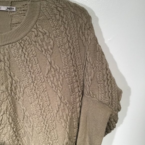 Women's Cable Knit Sweater - Tan - Picture 10 of 14